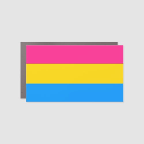 Pansexual Pride Colors Car Magnet