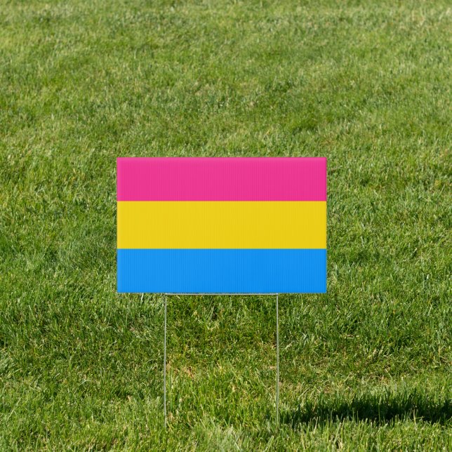 Pansexual Pride Colors Sign (Insitu)