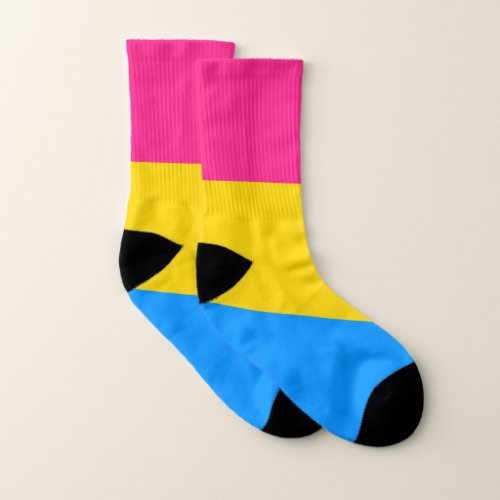 Pansexual Pride Colors Socks