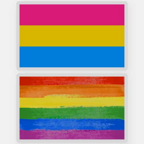 Pansexual Pride Colors Sticker