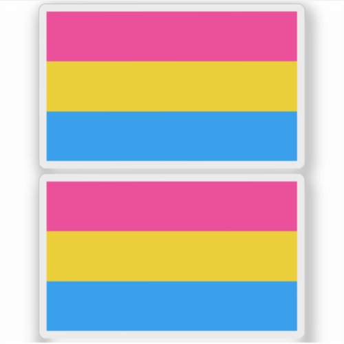 Pansexual Pride Colors Sticker