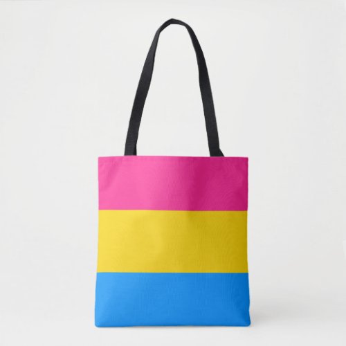 Pansexual Pride Colors Tote Bag