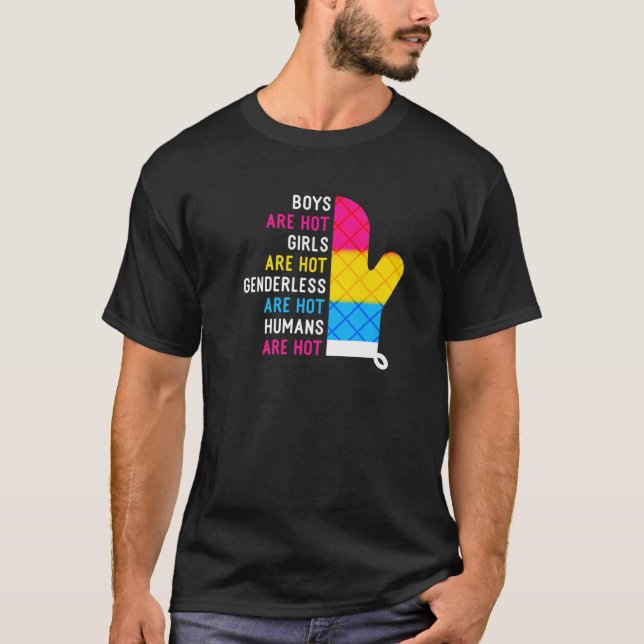 Pansexual Pride Definition, Funny Pansexuality Pan T-Shirt (Front)