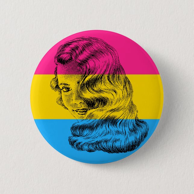Pansexual Pride Female Button (Front)