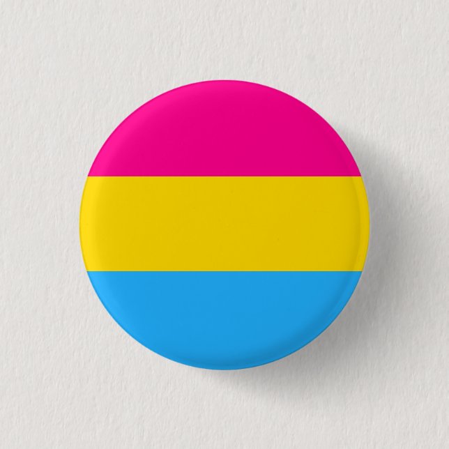 "PANSEXUAL PRIDE FLAG" 1.25-inch Pinback Button (Front)