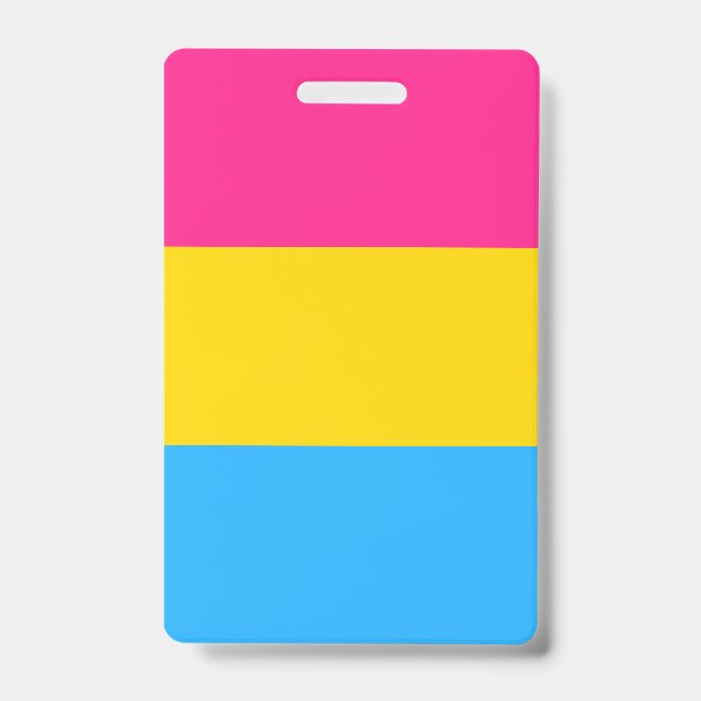 Pansexual Pride Flag Badge (Front)