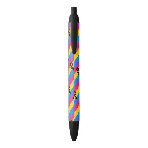 Pansexual Pride Flag Blue Ink Pen