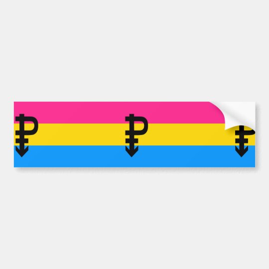 Pansexual Pride Flag Bumper Sticker 8532