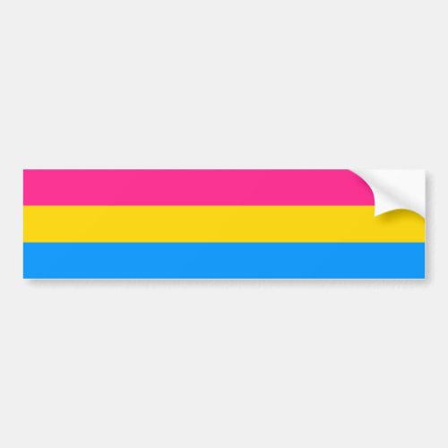 Pansexual Pride Flag Bumper Sticker