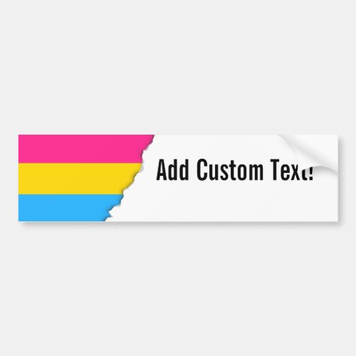 Pansexual Pride flag Bumper Sticker