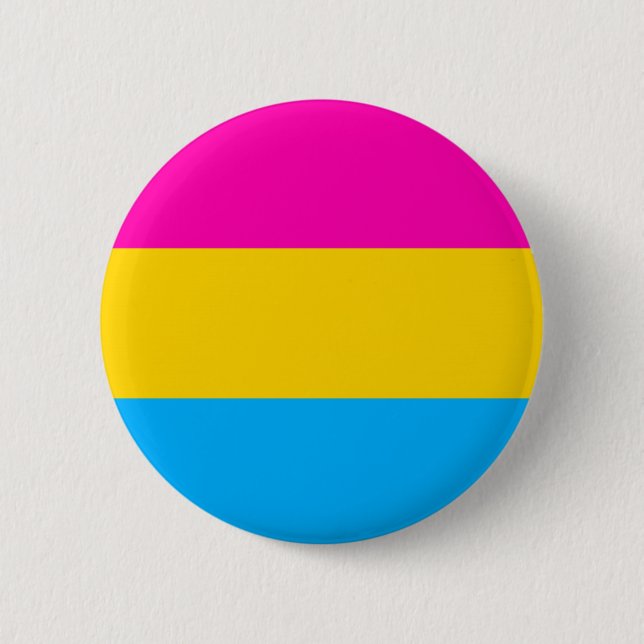 Pansexual pride flag button (Front)