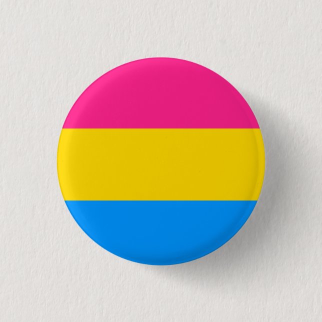 Pansexual Pride Flag Button (Front)