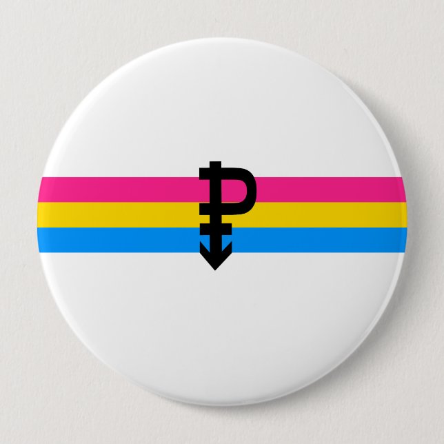 Pansexual Pride Flag Button (Front)
