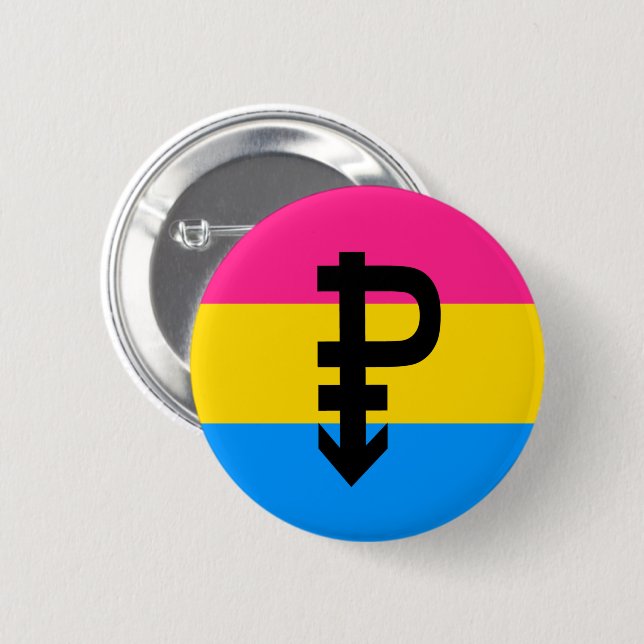 Pansexual Pride Flag Button (Front & Back)