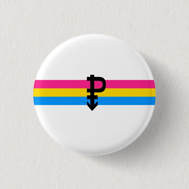 Pansexual Pride Flag Button (Front)