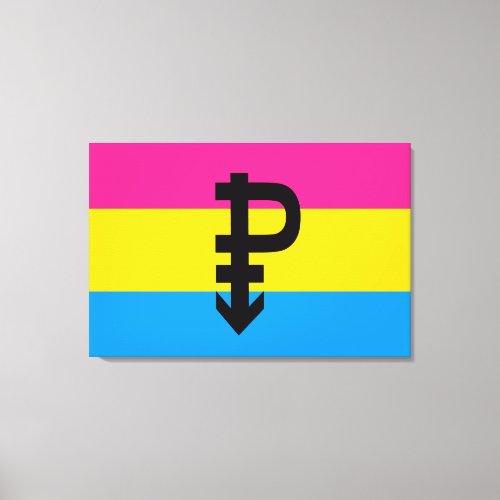 Pansexual Pride Flag Canvas Print