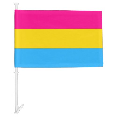 PANSEXUAL PRIDE FLAG CAR FLAG