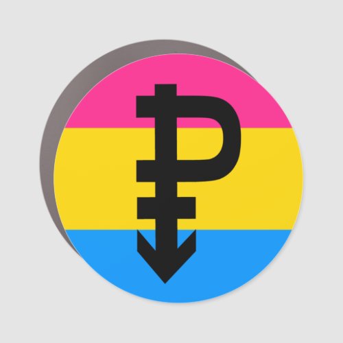 Pansexual Pride Flag Car Magnet