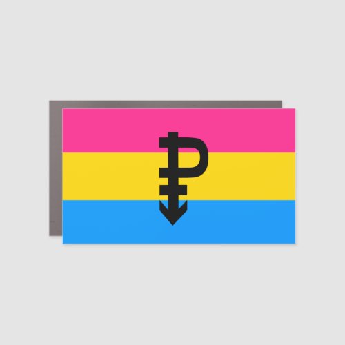 Pansexual Pride Flag Car Magnet