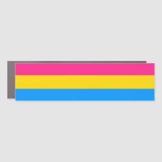 Pansexual Pride Flag Car Magnet