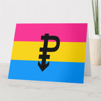 Pansexual Pride Flag Card