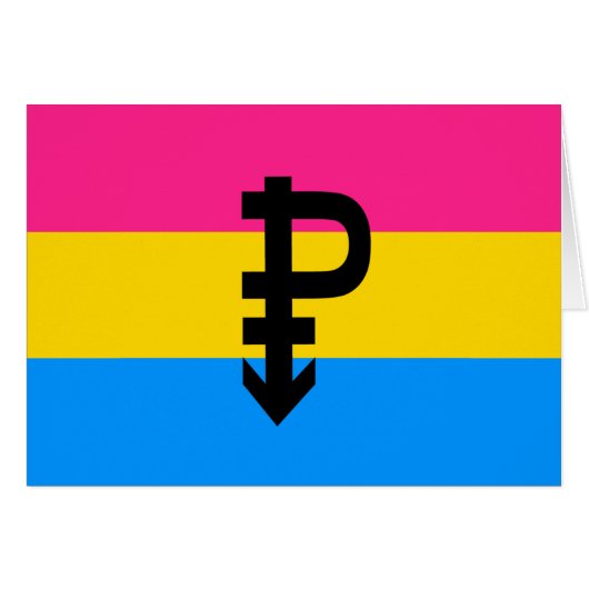 Pansexual Pride Flag Cards (Front Horizontal)
