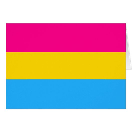 "PANSEXUAL PRIDE FLAG" CARDS (Front Horizontal)