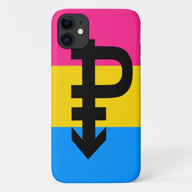 Pansexual Pride Flag Case-Mate iPhone Case (Back)