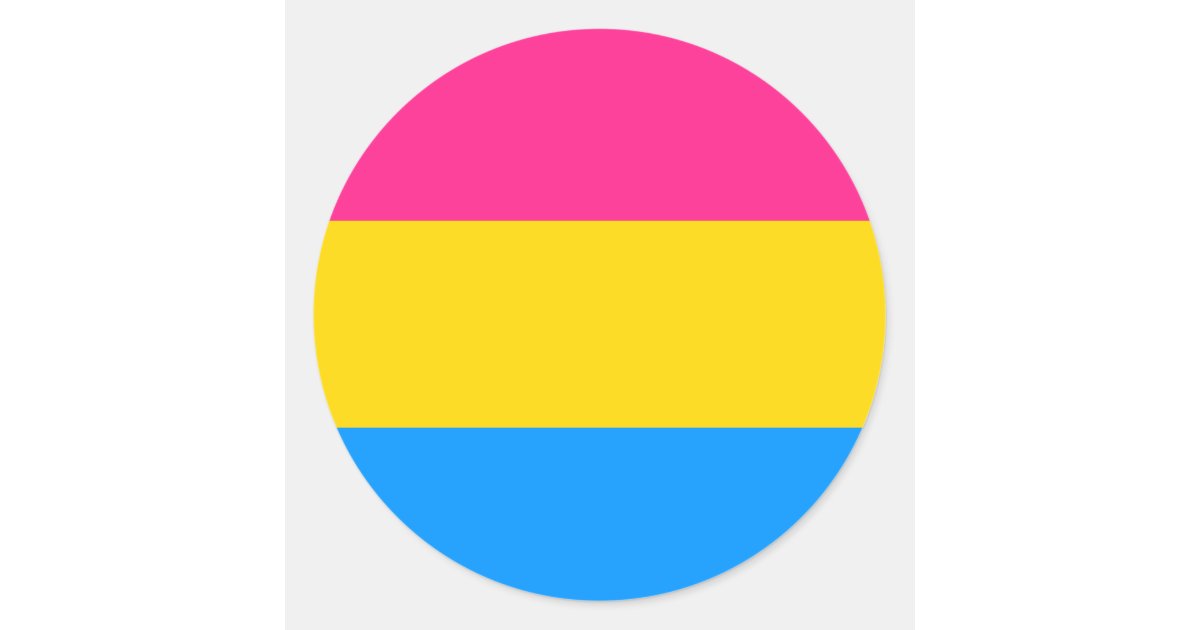 Pansexual Pride Flag Classic Round Sticker Zazzle 