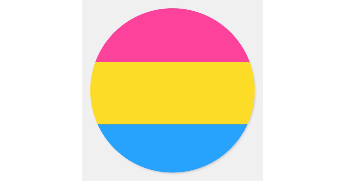 Pansexual Pride Flag Classic Round Sticker Zazzle