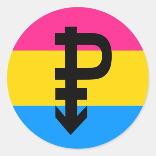 Pansexual Pride Flag Classic Round Sticker