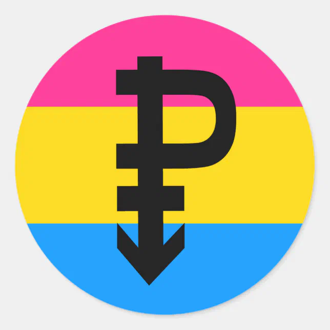 Pansexual Pride Flag Classic Round Sticker Zazzle 4162