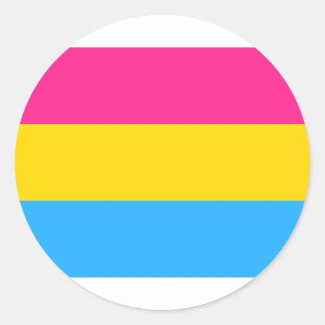 Pansexual Pride Flag Classic Round Sticker Zazzle 3621