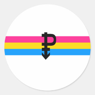 Pansexual Pride Flag Classic Round Sticker