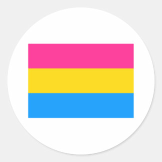 Pansexual Pride Flag Classic Round Sticker