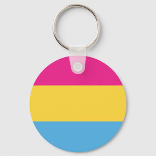 Pansexual   Pride Flag Design   Stripes   Keychain