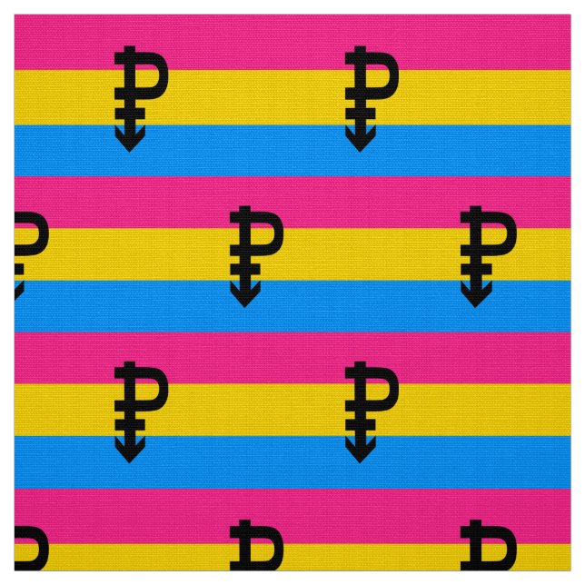 Pansexual Pride Flag Fabric (Swatch)