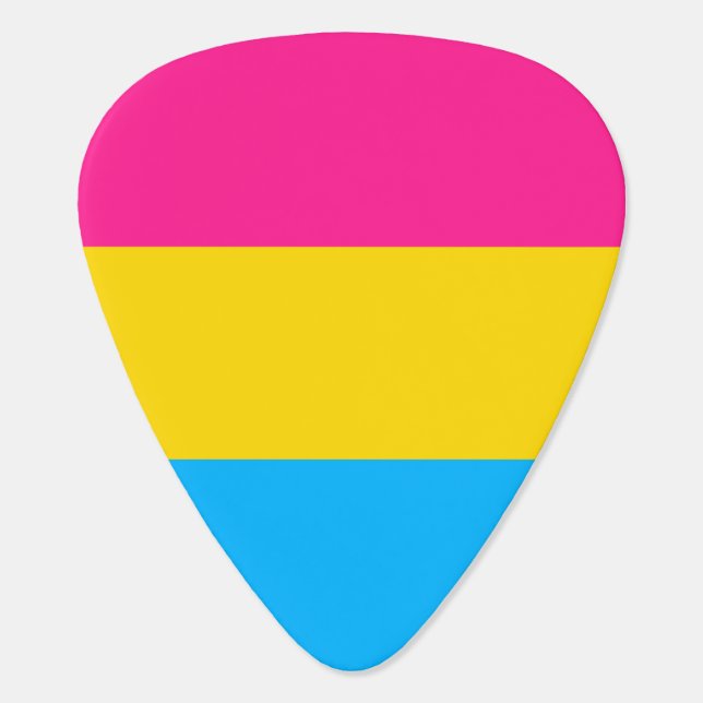 "PANSEXUAL PRIDE FLAG" GUITAR PICK (Back)