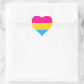 "PANSEXUAL PRIDE FLAG" HEART STICKER (Bag)