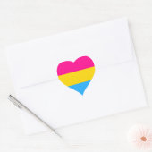 "PANSEXUAL PRIDE FLAG" HEART STICKER (Envelope)