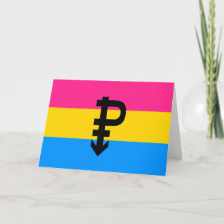 Pansexual Pride Flag Holiday Card