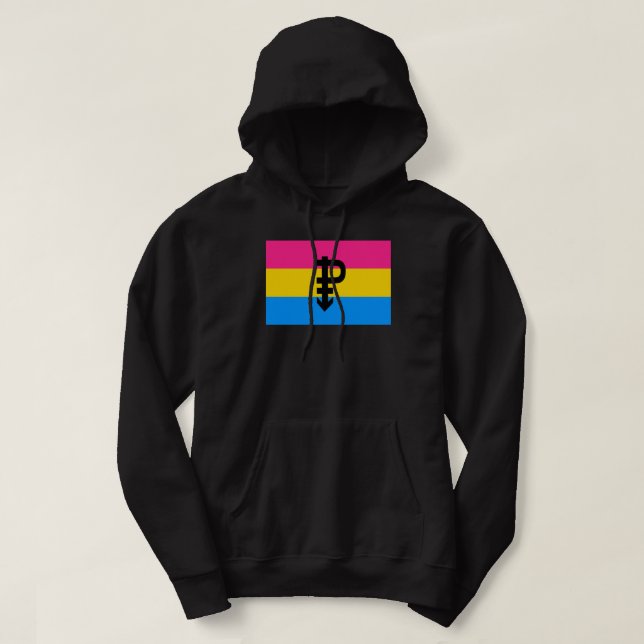 Pansexual Pride Flag Hoodie (Design Front)