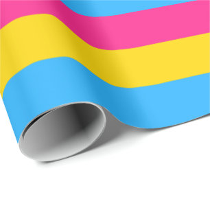 Pansexual Pride Flag Horizontal Wrapping Paper