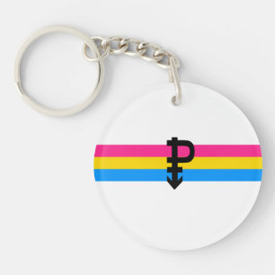 Pansexual Pride Flag Keychain