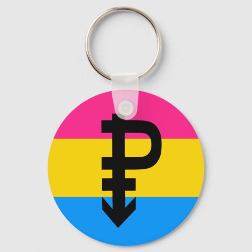 Pansexual Pride Flag Keychain