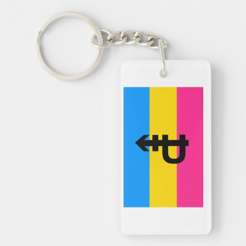 Pansexual Pride Flag Keychain