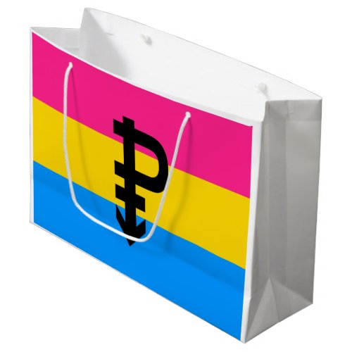 Pansexual Pride Flag Large Gift Bag