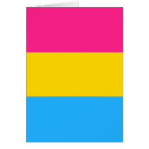 Pansexual Pride Flag LGBTQ Cards