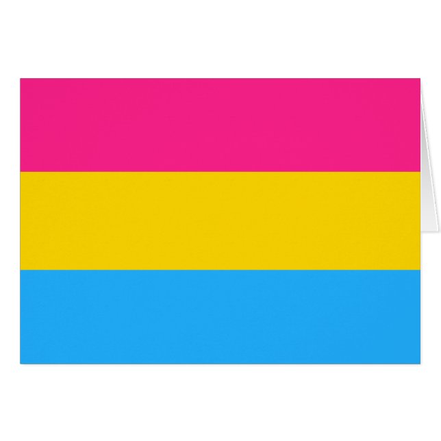 Pansexual Pride Flag LGBTQ Cards (Front Horizontal)