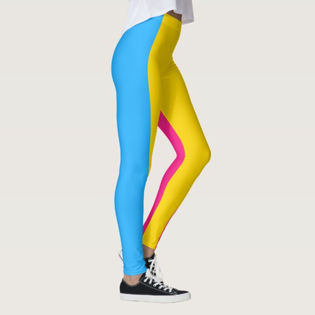 Pansexual Pride Flag LGBTQ Leggings (Right)